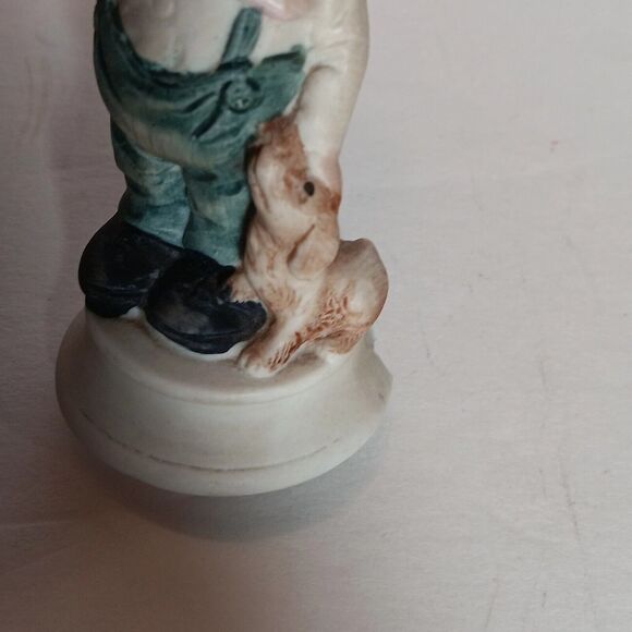 Lot of 2 Vintage Napcoware Little Girl Basket & Boy Dog No C 8546Japan - Picture 10 of 14